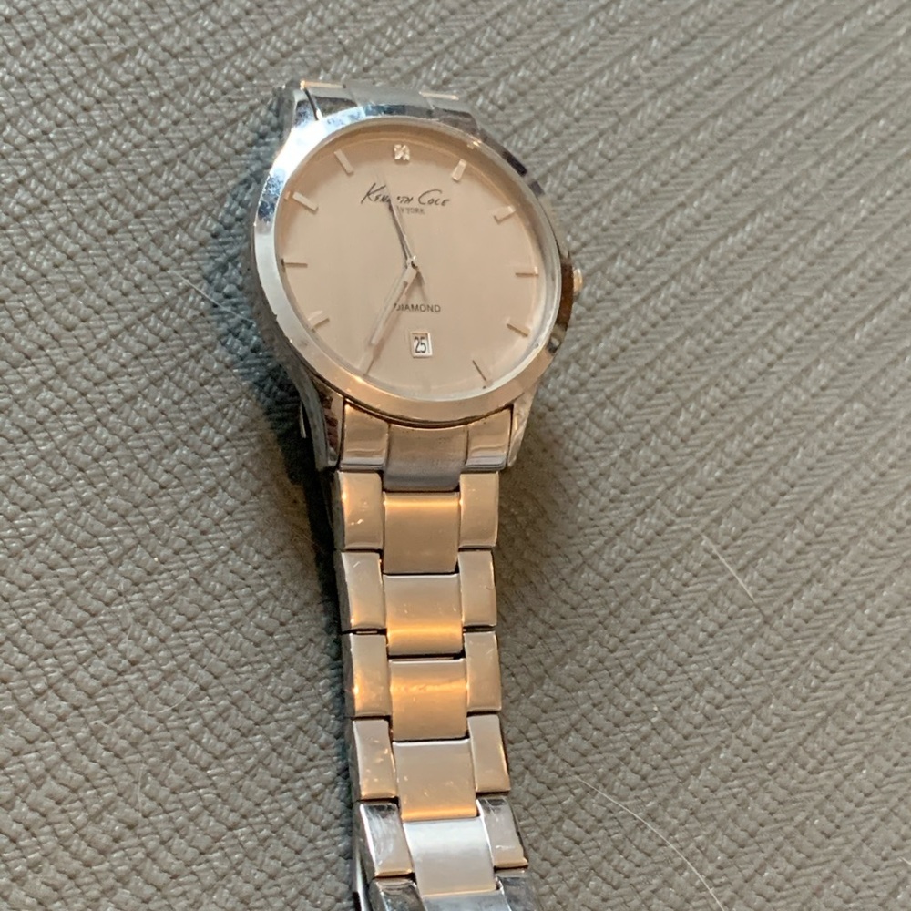 Kennith Cole silver tone watch